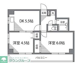 モンシェール三ノ輪 1LDKの間取図画像