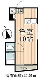 アヤセ212 ワンルームの間取図画像
