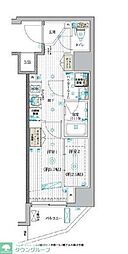 ブライズ亀有 1Kの間取図画像