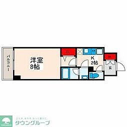 GRANPASEO三ノ輪 1Kの間取図画像