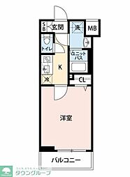 GENOVIA青砥II 1Kの間取図画像