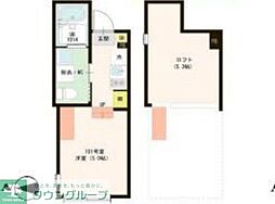 ハーモニーテラス西新井EAST ワンルームの間取図画像