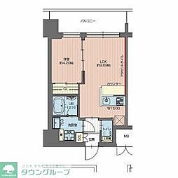 プレジオ亀有 1LDKの間取図画像