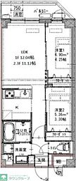 GENOVIA六町 2LDKの間取図画像