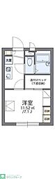 レオパレスバード 2階1Kの間取り