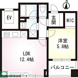 Ｐａｒｋ　ＡＹＡＳＥ 7階1LDKの間取り