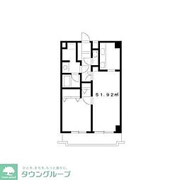 綾東ヴィレッジ弐番館 5階1LDKの間取り