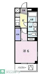 ベル・メゾン 1階1Kの間取り