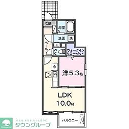 メゾン　Ｔｏｍｏ 1階1LDKの間取り