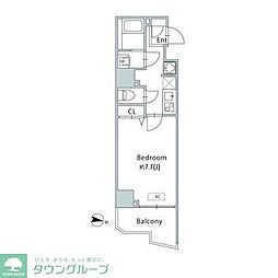 GRANPASEO青砥 13階1Kの間取り