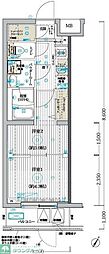 ブライズ堀切菖蒲園 5階1Kの間取り
