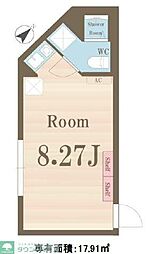 ＳＥＥＬＥ新小岩 2階ワンルームの間取り