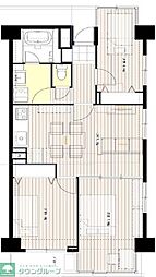 ラ・ティーダ堀切（旧サンフラワー） 5階3LDKの間取り