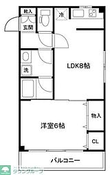 ワコーレ千住Ａ棟 4階1LDKの間取り