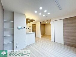 日暮里舎人ライナー 扇大橋駅 徒歩4分の賃貸アパート 3階2LDKのリビング/ダイニング