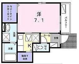 リホープ 1階1Kの間取り