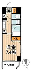 日暮里舎人ライナー 西新井大師西駅 徒歩6分の賃貸マンション 3階1Kの間取り