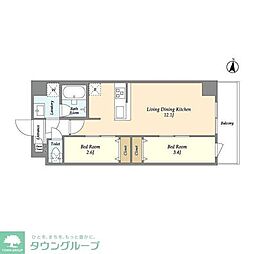 間取図画像 2LDK