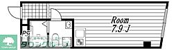 trias.k ワンルームの間取図画像
