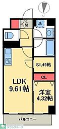 足立区西新井栄町3丁目マンション 1SLDKの間取図画像