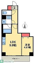 足立区西新井栄町3丁目マンション 1LDKの間取図画像