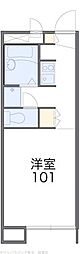 レオパレスヴァンテ・アン 1Kの間取図画像