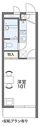 レオパレスサクラ21 1Kの間取図画像