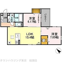 Maisondeavenir 2LDKの間取図画像