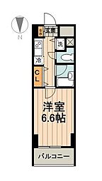 レジディア新御茶ノ水 8階1Kの間取り