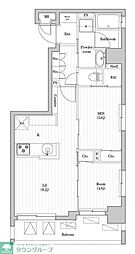 南千住レジデンス 6階1SLDKの間取り