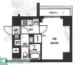 アイルプレミアム向島イースト 6階1Kの間取り