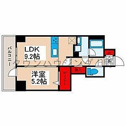 ＧＲＡＮＰＡＳＥＯ三ノ輪 8階1LDKの間取り