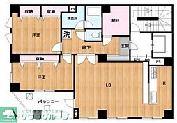 プレイスカサレリア 6階2SLDKの間取り