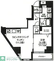 アイルプレミアム本駒込 12階1LDKの間取り