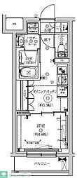 セジョリ東陽町II 2階1DKの間取り
