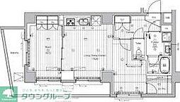 PREMIUMCUBE王子神谷 6階1LDKの間取り