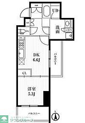 AR向島 4階1DKの間取り