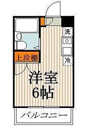 東京メトロ東西線 葛西駅 徒歩3分の賃貸マンション 1階ワンルームの間取り