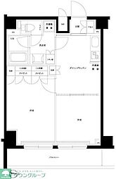 ルーブル墨田立花 4階2DKの間取り