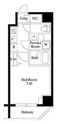 PASEO上野御徒町 3階1Kの間取り