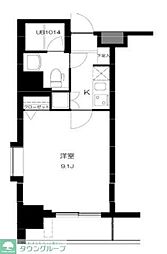 Ｔ＆Ｇ神田マンション 9階1Kの間取り