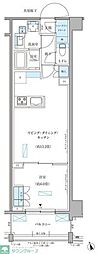 パークアクシス文京本郷 1LDKの間取図画像