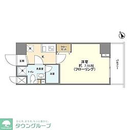 メインテラスウエノ 1Kの間取図画像