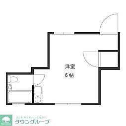 第一末廣ビル 1Kの間取図画像