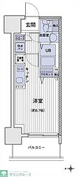 エスティメゾン大島 ワンルームの間取図画像