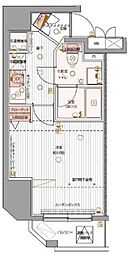 パティーナ上野 1Kの間取図画像