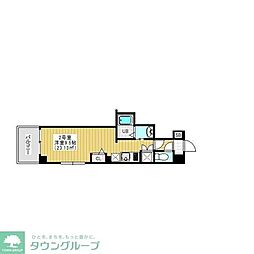 Regulus三ノ輪 1Kの間取図画像