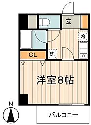 maisonS.K.M 1Kの間取図画像