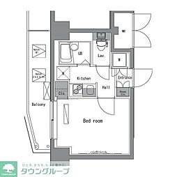 ARTESSIMO・ISM 1Kの間取図画像