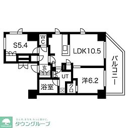 SEASONFLATS上野御徒町 1SLDKの間取図画像